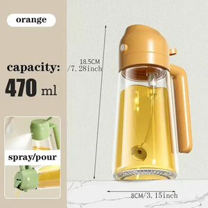 Dual-Purpose Glass Oil Spray Bottle