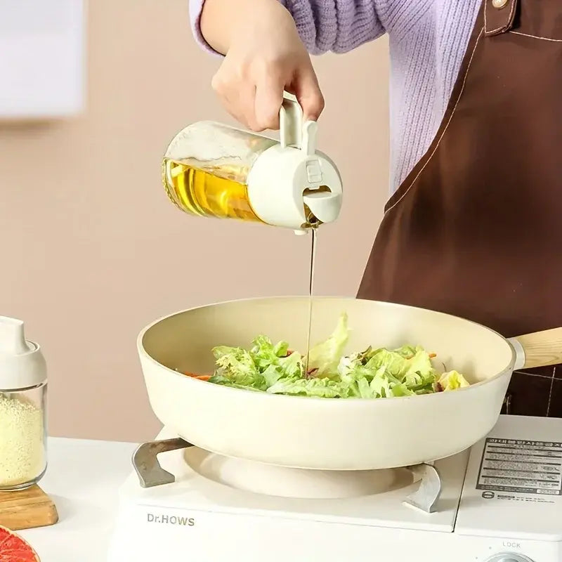 Dual-Purpose Glass Oil Spray Bottle