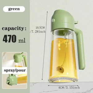 Dual-Purpose Glass Oil Spray Bottle