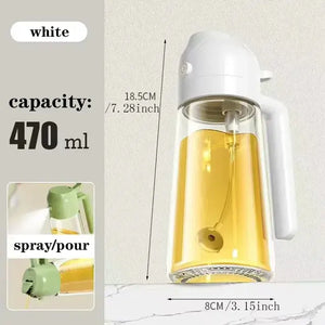 Dual-Purpose Glass Oil Spray Bottle